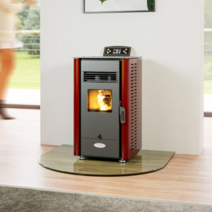 Elm Eco 4 Pellet Stove 4kW RED &ndash; Henley