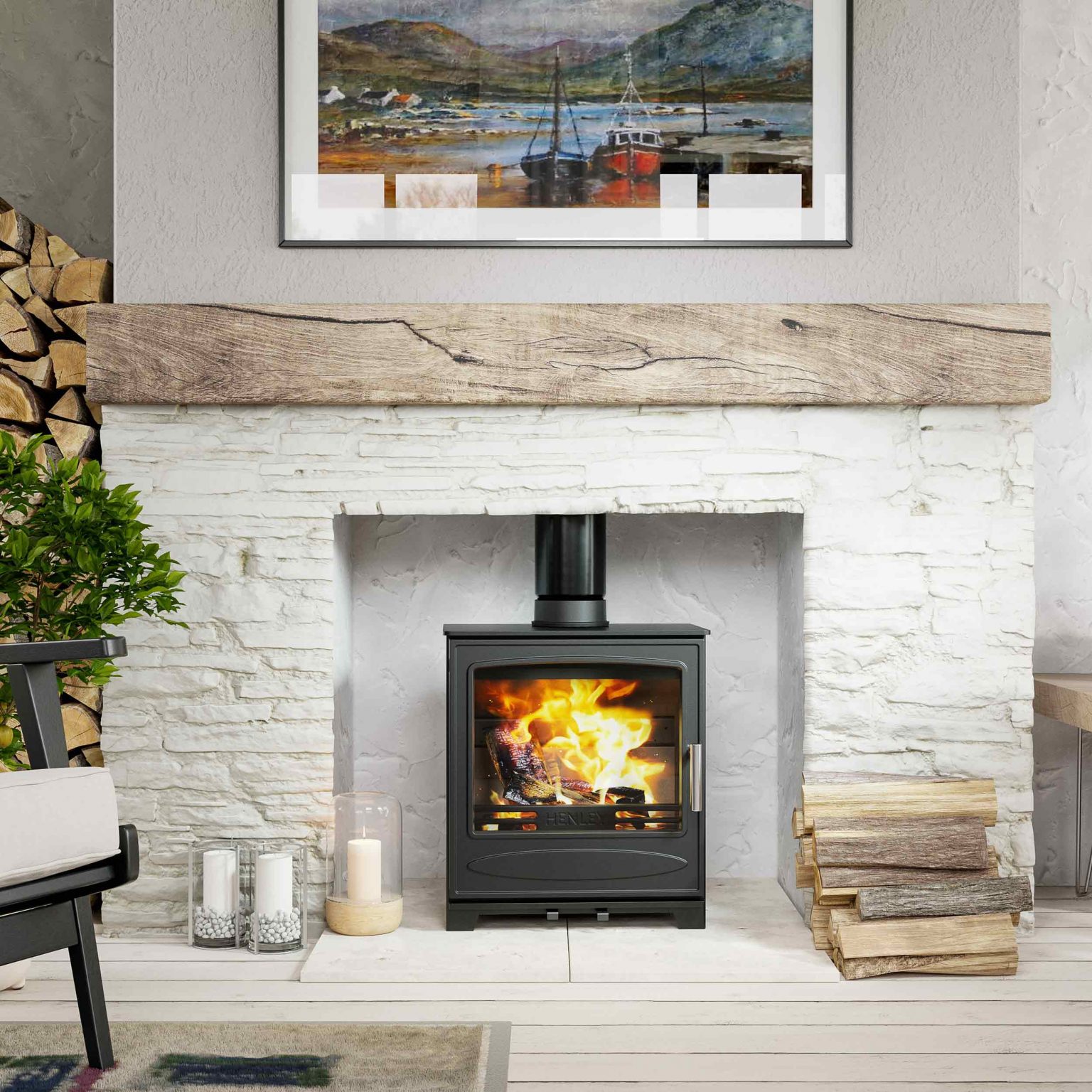Ascot Multi Fuel (Eco)- Freestanding Stove 8kW - Image 2