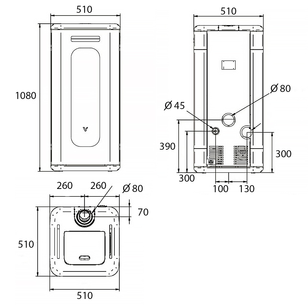 Elide 9 VIP Vivace 9kW Pellet Stove - Henley - Image 5