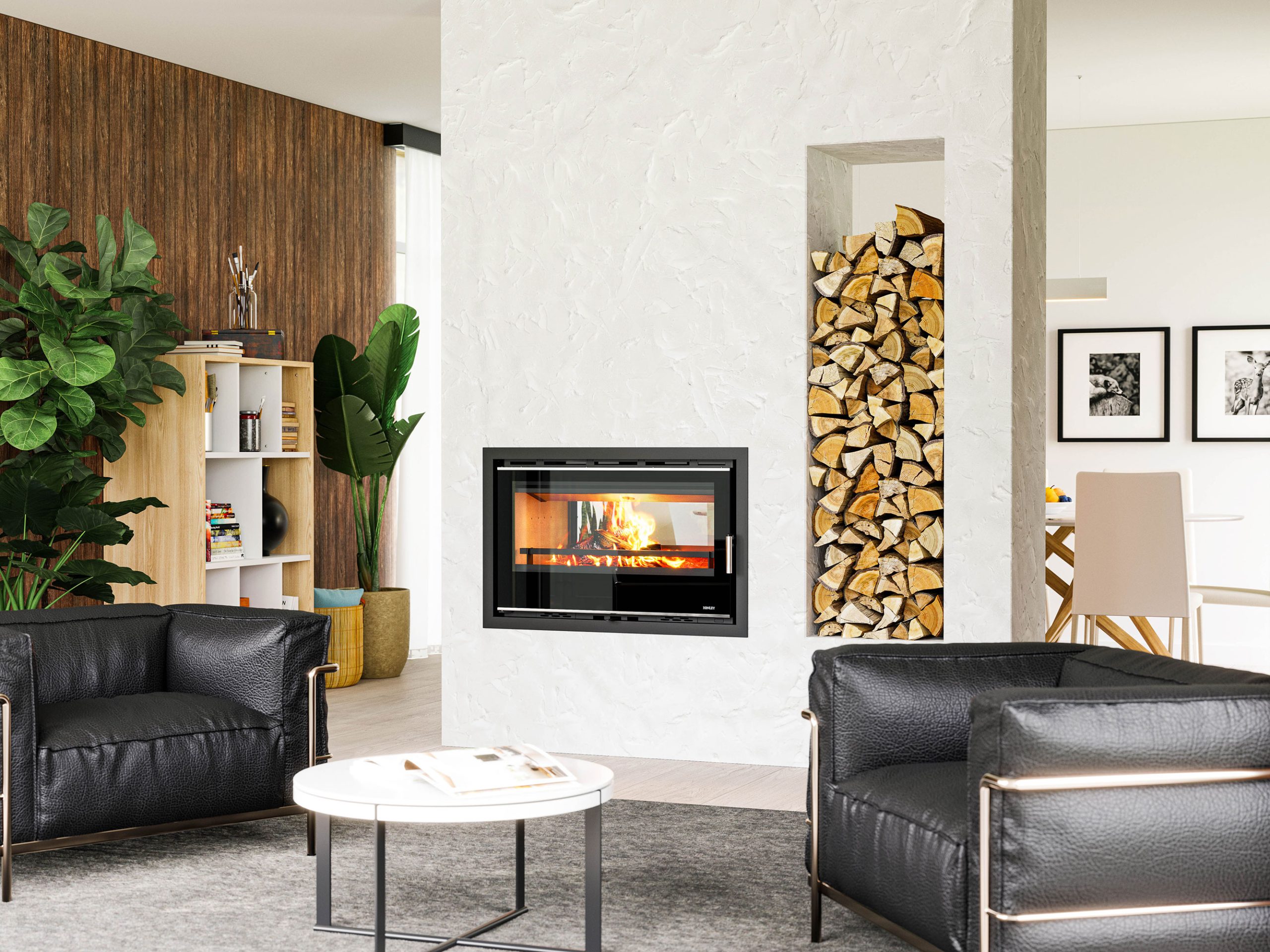 Portimao 900 Double Side Wood Burning (Eco)- Stove 8kW - Image 2