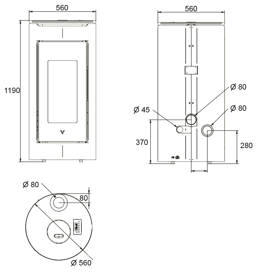 Sibilla VIP 7kW Quiet Pellet Stoves - Henley - Image 4