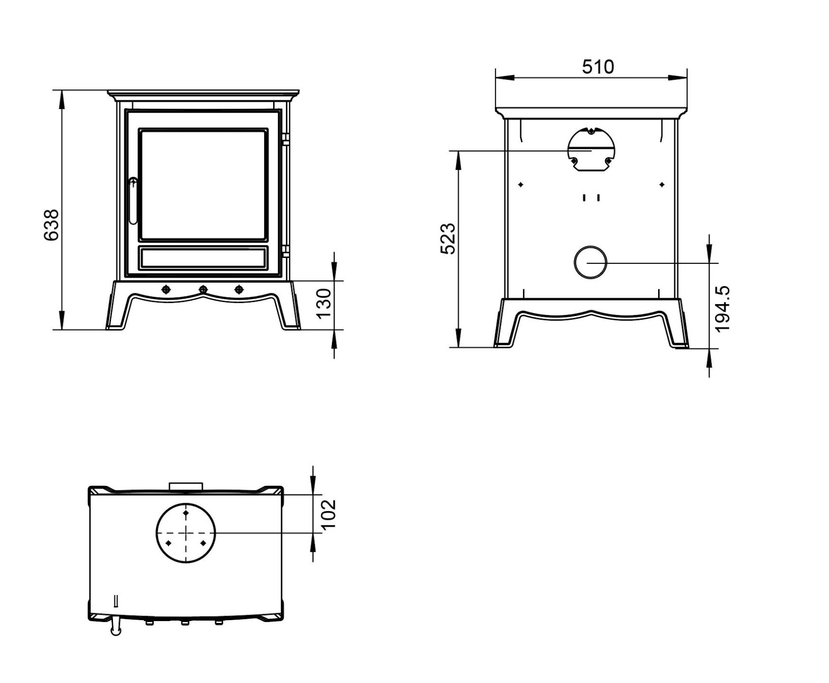 Ash Multi Fuel (Eco)- Freestanding Stove 8.2kW - Image 3