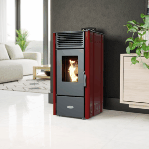 Elm Eco 8 Pellet Stove 8kW RED &ndash; Henley