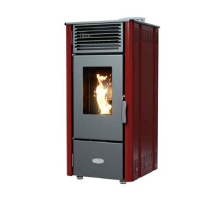 Elm Eco 8 Pellet Stove 8kW RED &ndash; Henley