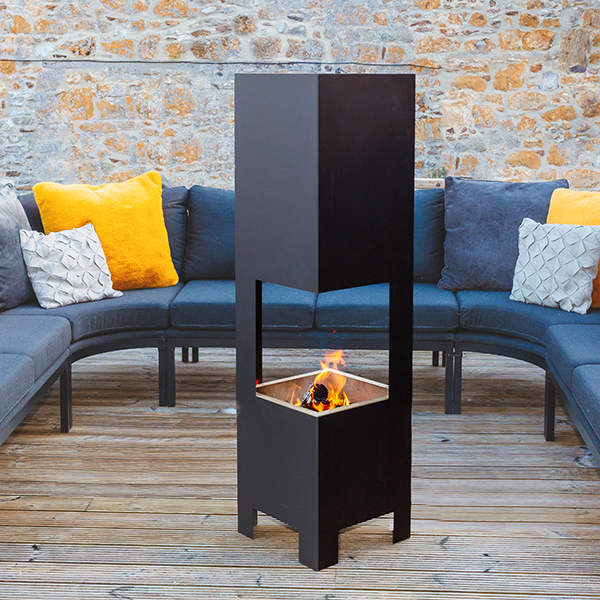 Garden DECK CHIMENEA (Open) wood burning - ARADA - Image 3