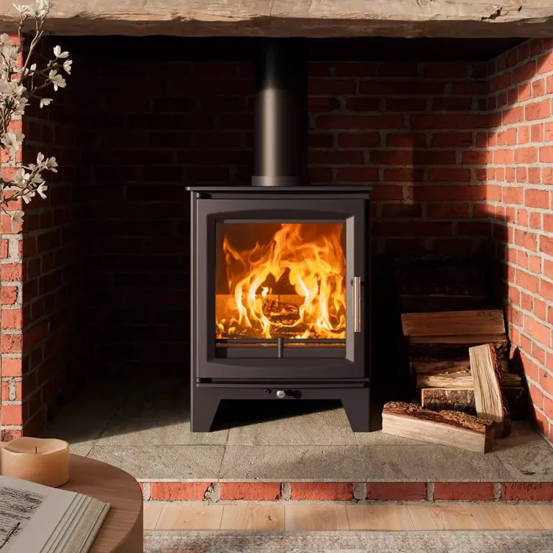Hampton 5 XL Woodburning Stove 5 kW– DEFRA Approved - Image 3