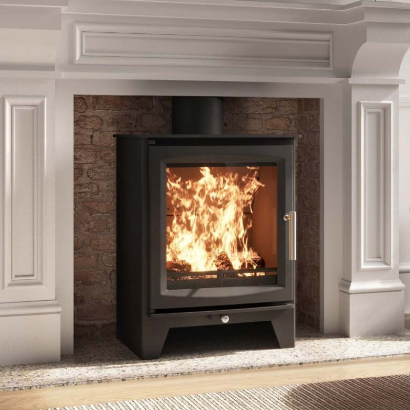 Hampton 5 XL Woodburning Stove 5 kW– DEFRA Approved - Image 4