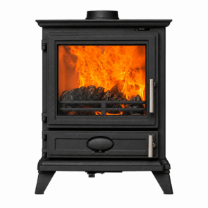 Dual Door Rock Landscape 5kW Multi-Fuel Stove &ndash; DEFRA