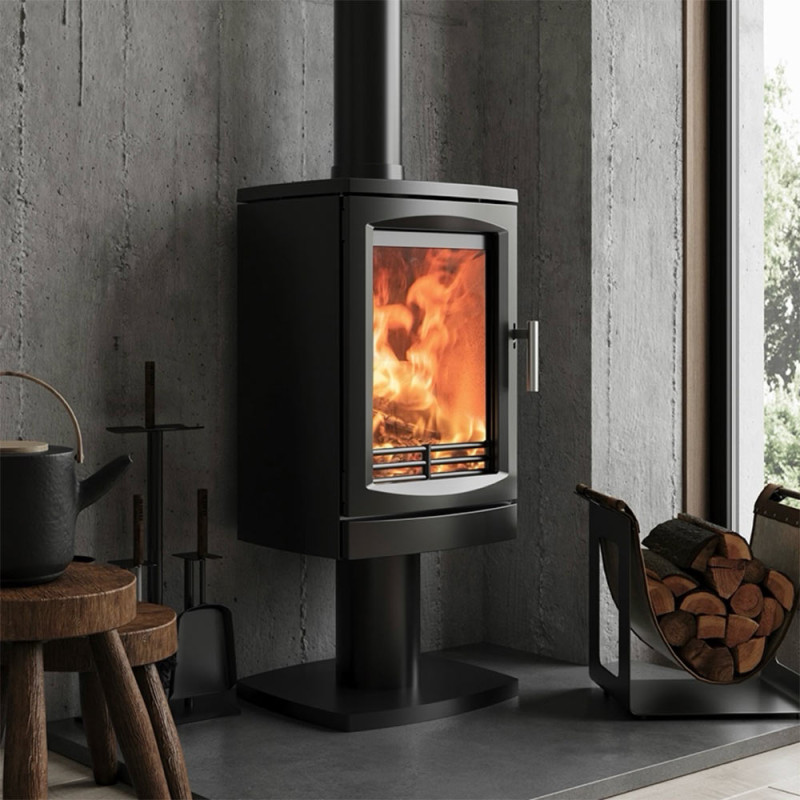 Hampton Vista 500 Pedestal 5kW Woodburning Stove – DEFRA - Image 3