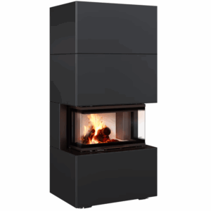KRATKI NBC HEB BLACK EASY BOX  Wood Burner 7 kW &ndash; Three-Sided Glass