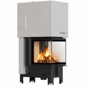 KRATKI REGNOR 500/500 Wood Burner Inset 7 kW &ndash; Three-Sided Glass