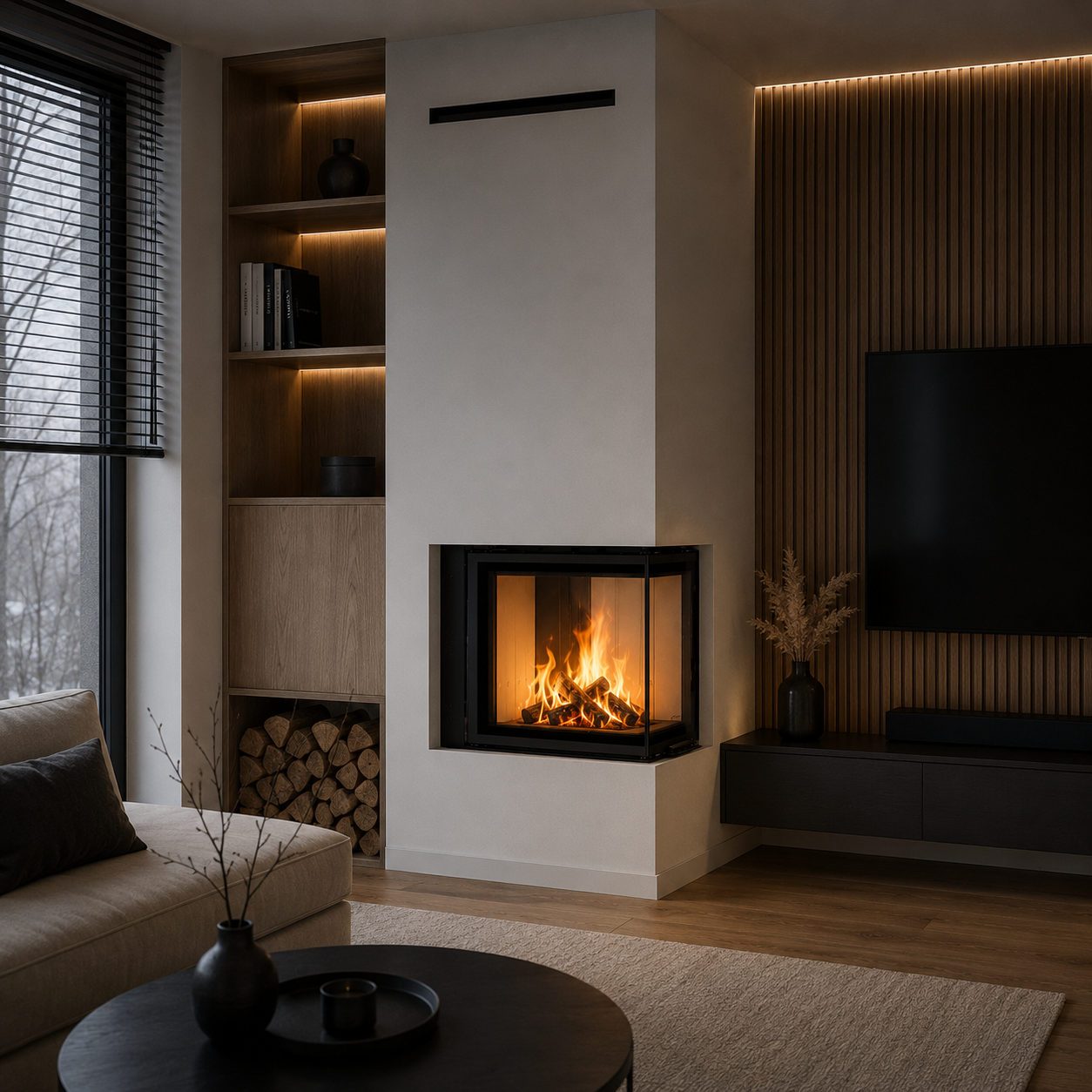 KRATKI REGNOR 500/500 Wood Burner Inset 7 kW – Three-Sided Glass - Image 3