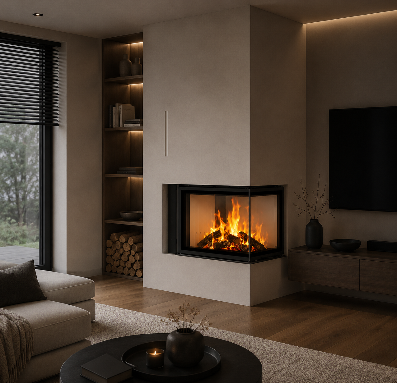 KRATKI REGNOR 500/700 Wood Burner Inset 8 kW – Three-Sided Glass - Image 3