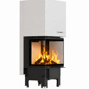 KRATKI REGNOR 600/400 Wood Burner Inset 7 kW &ndash; Three-Sided Glass