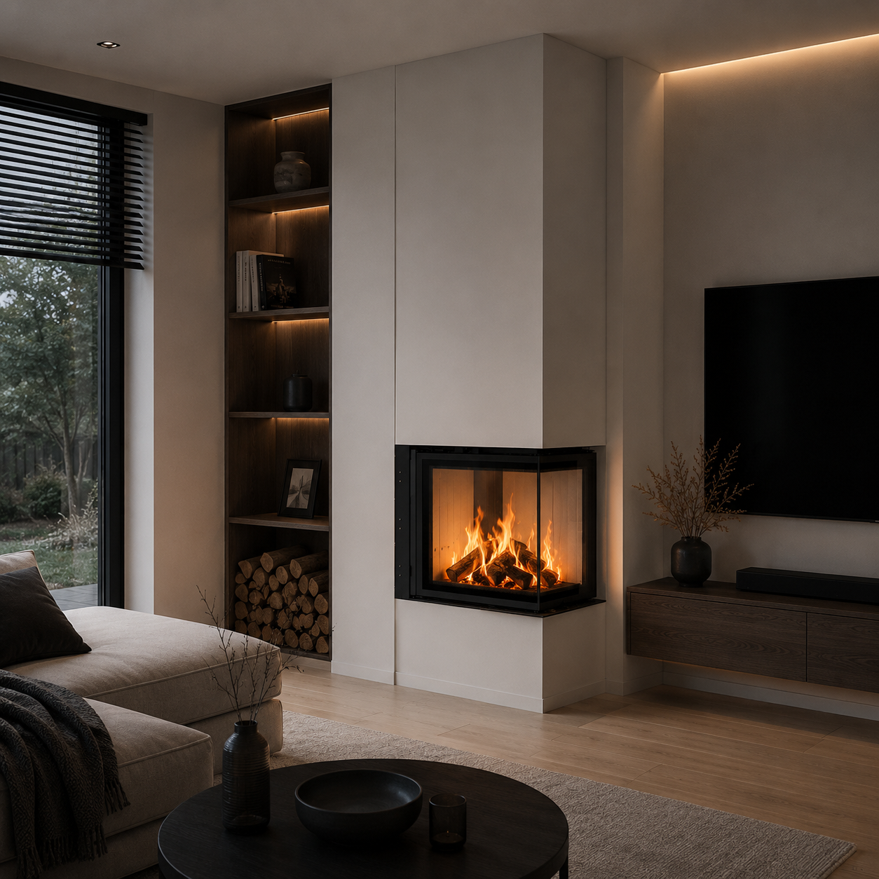 KRATKI REGNOR 600/400 Wood Burner Inset 7 kW – Three-Sided Glass - Image 3