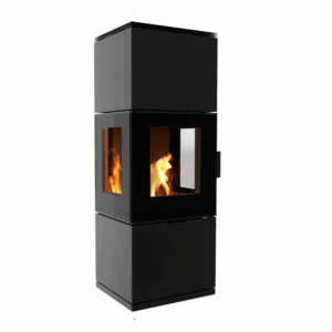 KRATKI INGA Wood Burning Stove 8 kW black thermotec